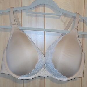 Cacique Lane Bryant Beige Nude Bra With Lace Size 38DDD